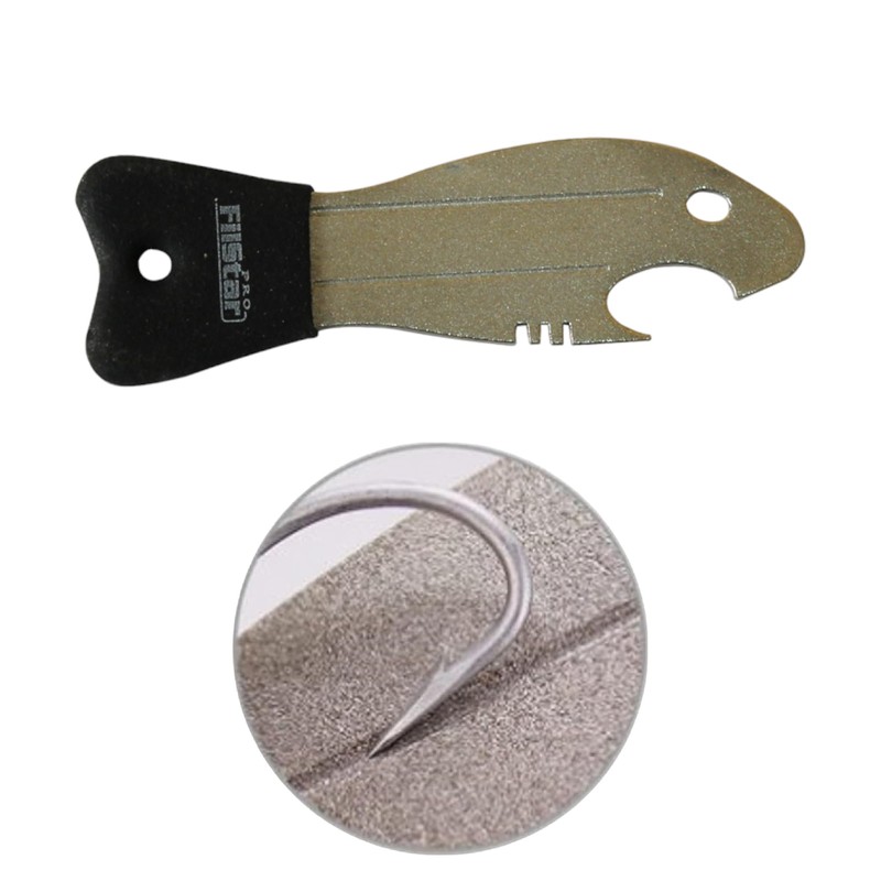 PRO FILSTAR Fishing Hook Sharpener with Opener - Hook Sharpener