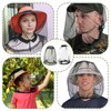 2PCS Midge Nets for Head, Bug Bee Keeper MidgeNet, Breathable