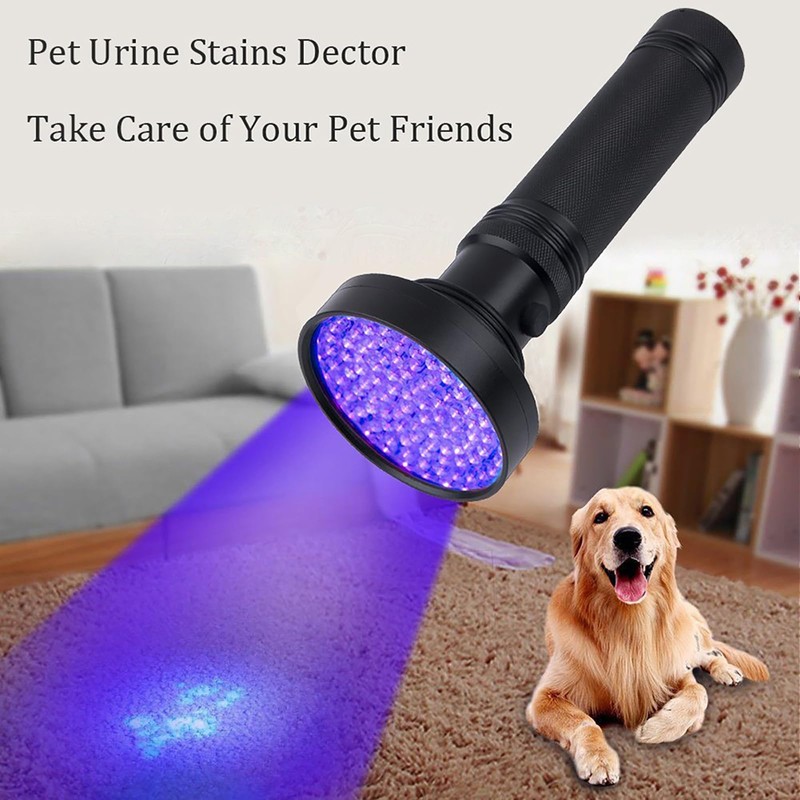 UV Flashlight Black Light, 100 LED Black Flash Light for