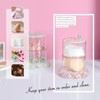 KEYPOWER Bling Rhinestone Plastic Powder Puff Container Multi-layer Rotating Puff