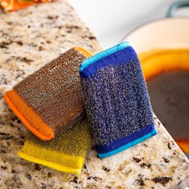 Scour Daddy Steel (Esponja con Fibra/Malla DE Acero) 2 PZAS