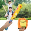 4PCS Sports Baseball Toys Soft Baseball Bat Ball Glove Set