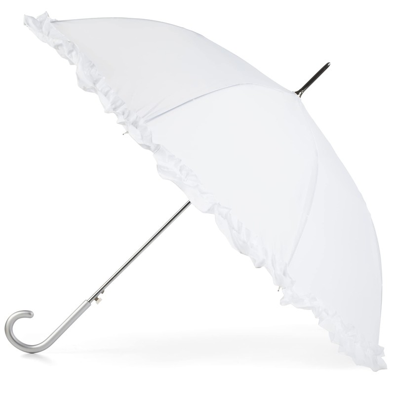 totes Women's Auto Open Ruffle Stick Umbrella 2 pack