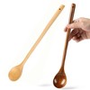 JUMXSRLE Wooden Spoon, 13 inch Extra Long Handle Wooden Cooking