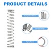 sourcing map 10Pcs Compression Spring, 10mm OD, 0.6mm Wire Size,