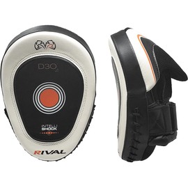 RIVAL Boxing RPM10 2.0 Intelli-Shock Punch Mitts - Bigger Punching Surface for Maximum Impact Absorption, Pre-Curved, Built-in Grip