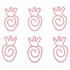 100Pcs Carrot Paper Clips Carrot Shape Strong Metal Anti Slip