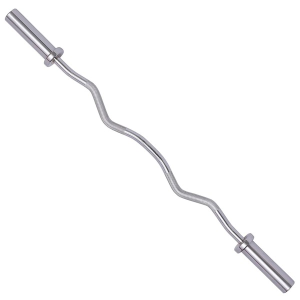 Fitvids Olympic Barbell Bar 48", 2-Inch Curl Bar for Weight