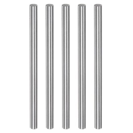 sourcing map 5pcs Round Rods 5.9mm x 100mm High Speed Steel (HSS) Lathe Bar Stock DIY Craft Tools for Turning Facing Drilling Threading