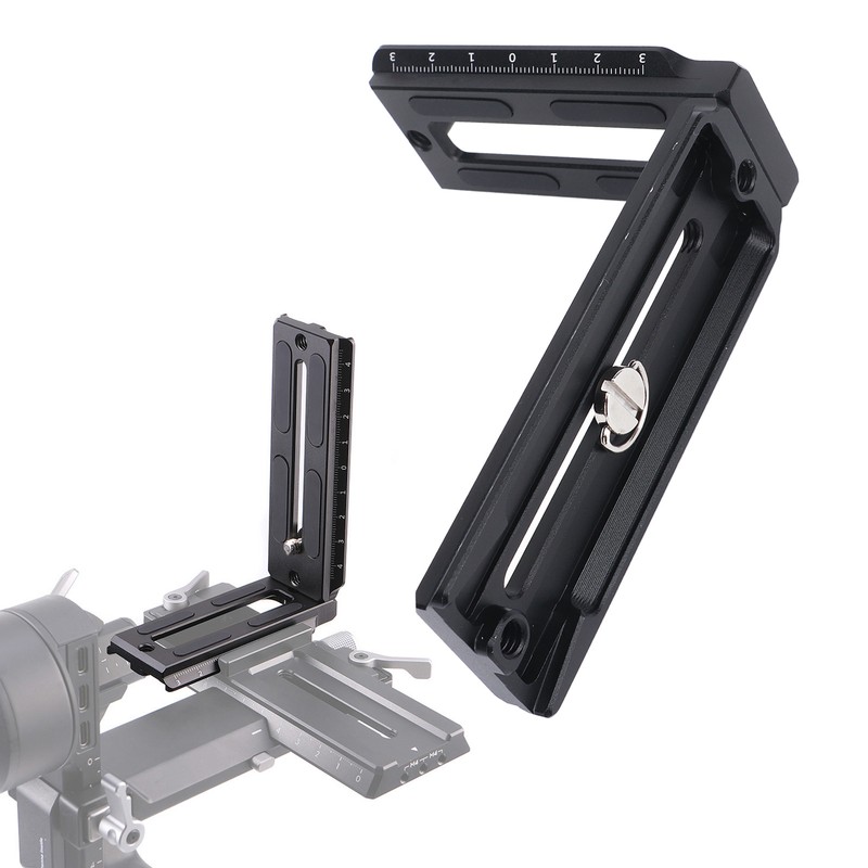 L Bracket Vertical Horizontal Switching Quick Release Plate Camera Tripod