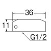 SANEI PB41-24-13 Cap Nut Nominal 13 [Cap for Unnecessary Piping]