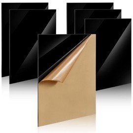 6 Pcs 8 x 12 Inch Black Acrylic Sheets 1/8 Inch Thick Acrylic Sheet Black Acrylic Panel Boards DIY Materials for Craft Engraving Cutting Home Decor Painting Photography Switch Panel Display Stand