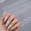 20 Rolls Black White Lace Foil for Nails Lace Nail