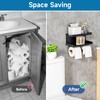 Toilet Paper Holder with Shelf Wall Mount, Adhesive Double Toilet