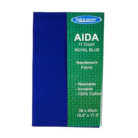 Mouldmaster Aida 11 Count Royal Blue 39x45cm