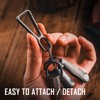 KeyUnity KD01 Titanium Carabiner Keychain Clip, Quick Release EDC Key