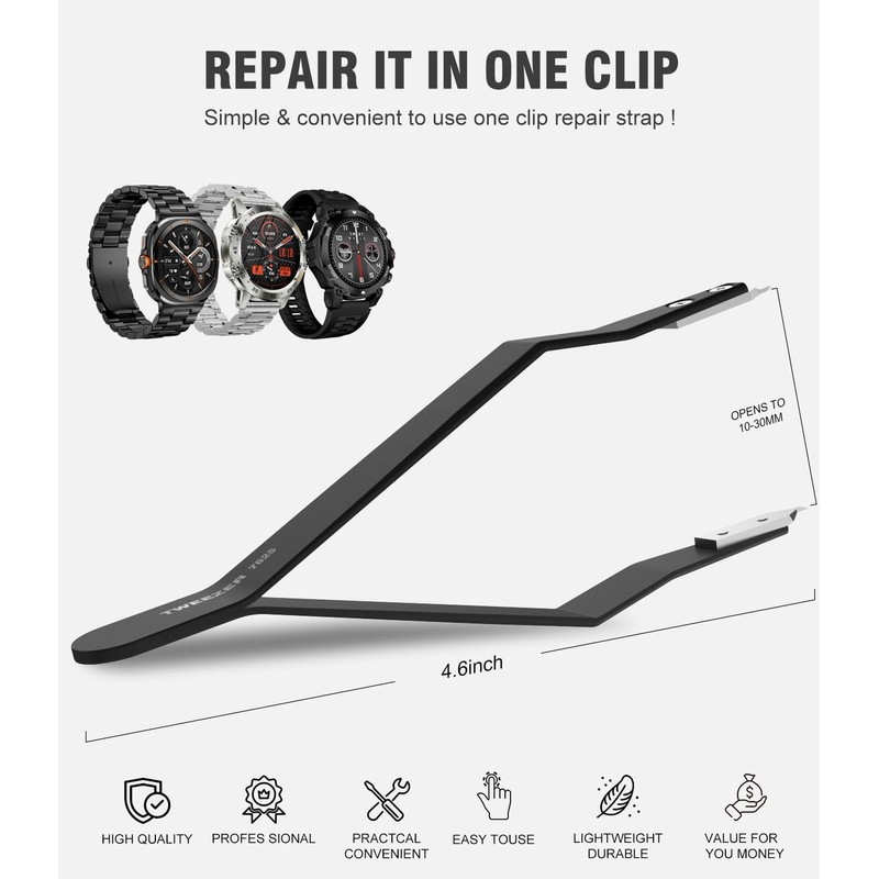 7825 Spring Bar Tweezer, Watch Spring Bar Plier Removal Tool