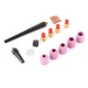 18pcs/set Ceramic Nozzle Collet Gas Lens Kit TIG Welding Gun