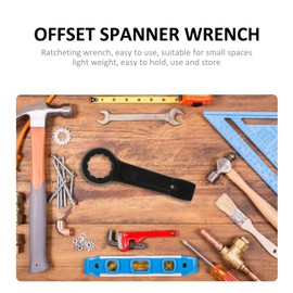 DOITOOL Heavy-Duty Offset Ratchet Wrench Forged Construction Tool Lightweight for Auto Repairs Tight Spaces Easy to Use Store