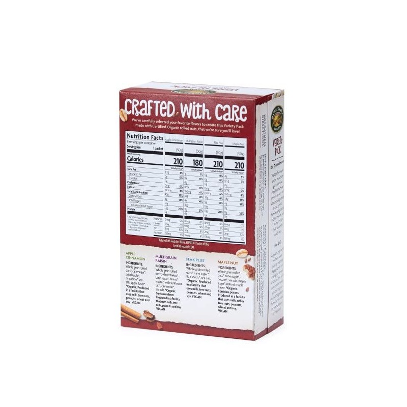 Nature's Path Organic Variety Pack Instant Oatmeal, 14 oz (Pack