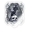 Spreadshirt Alchemy England Meowstopheles Vampire Cat Sticker, 10 x 10