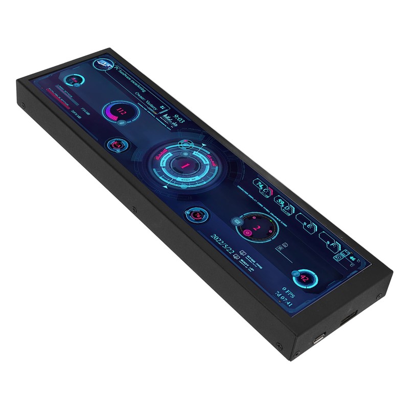 8.8 Inch IPS Display 1920x480 CPU GPU SSD Data Temperature