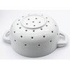 Fyuan Ceramic Porcelain Colander Kitchen Strainer Bowl for Vegetable Fruit