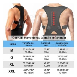 Magnética Corrector Postura Para Hombres Y Mujeres Ajustable