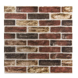 Art3d 10-Pack 52.5 Sq.Ft Faux Brick 3D Wall Panels Peel and Stick in Red Brown, Self Adhesive Waterproof Foam Wallpaper for Bedroom, Bathroom, Kitchen