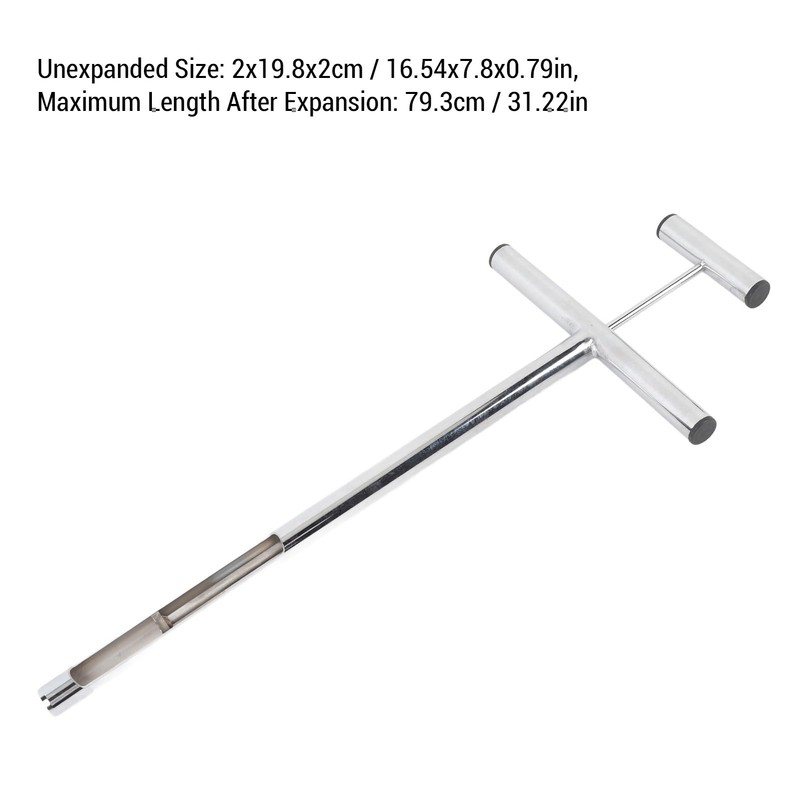 GOTOTOP Superior Workmanship Stainless Steel Soil Sample Probe with Ejector