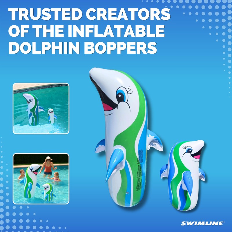 SWIMLINE Inflatable Bop Bag Pool Float – Fun Poolside Activity