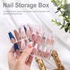Noverlife 10PCS Press On Nail Storage Box, 2.6x2.6 inch /