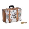 Wurm Beautiful money box, piggy bank, holiday fund, travel fund, money box, travel suitcase with stoppers
