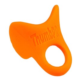 ThumbPRO Baseball Thumb Guard - Batting Aid & Grip Enhancer - Reduces Sting, Improves Swing - for Baseball & Softball - All Levels, Left/Right Hand - 3 Sizes:_Orange Crush_Medium