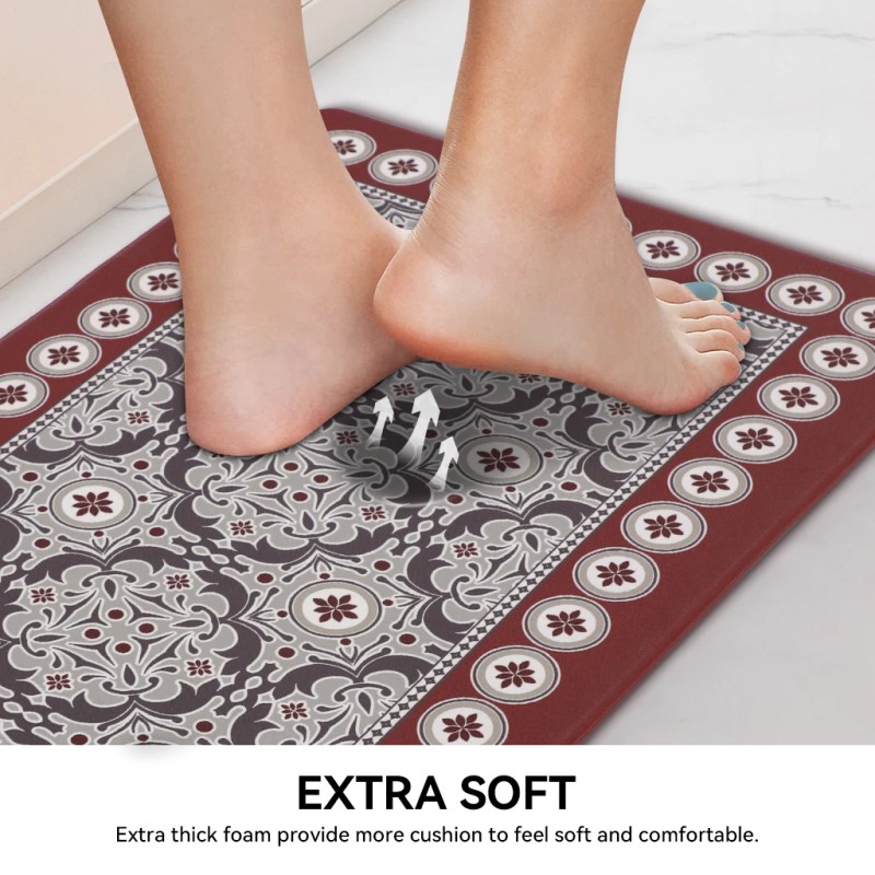 Modern Novelty Waterproof Cushioned Washable Stain Resistant Antimicrobial Non-Slip Heavy