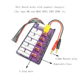 T Plug Deans Parallel Charge Board 2S-6S Lipo Balance Charging Board Imax B6 B6AC Charger Expansion Board