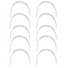 50pcs Orthodontic Rectangular Arch Wire Stainless Steel Elastic Orthodontic Arch