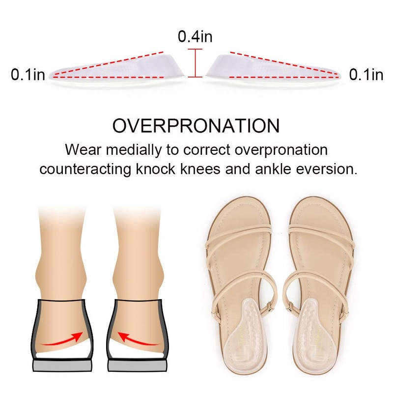 Dr. Foot's Supination Insoles & Overpronation Insoles, Medial & Lateral