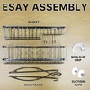 Simple Houseware Stainless Steel Bathroom Hanging Shower Head Caddy Organizer
