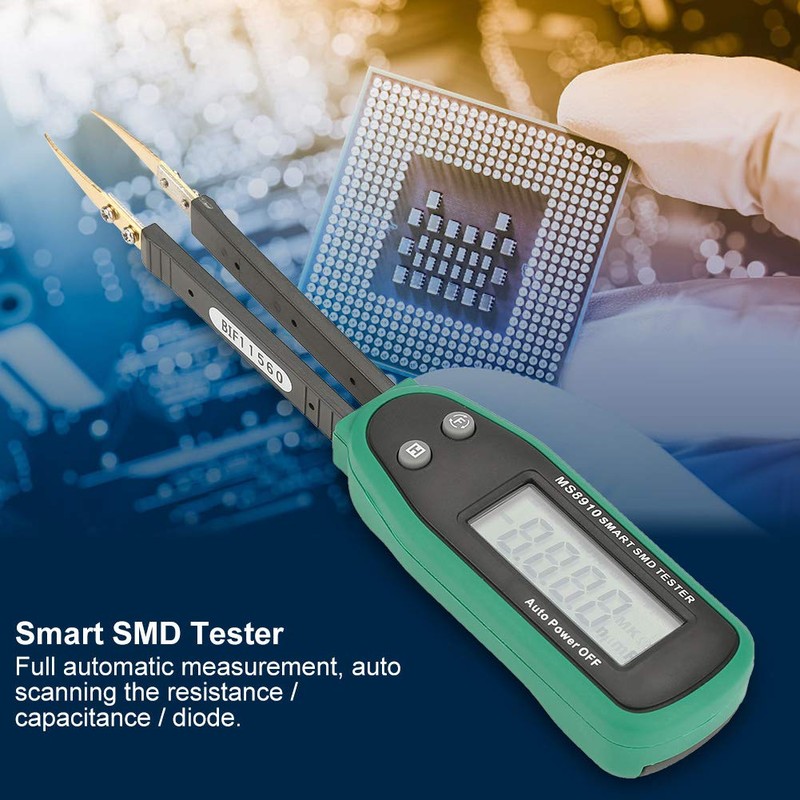 Akozon SMD Tester, 3000 Counts Smart Digital SMD Hand Resistance