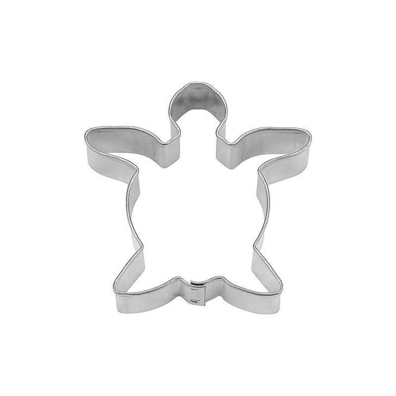 Staedter Stainless Steel Turtle Cookie Cutter, 6 cm, Silver