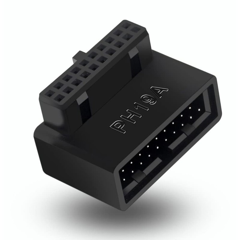 VOANZO 2 x USB 3.0 20 Pin Male to Female