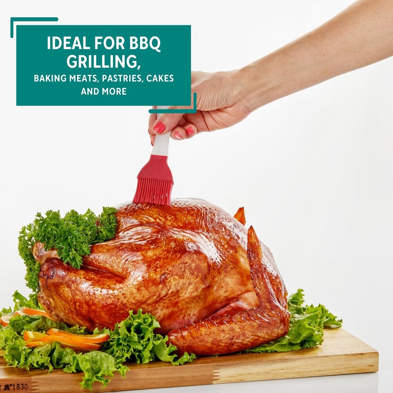 MIRRO Silicone Basting Brush, Red