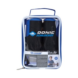 Donic-Schildkröt Rete da Ping Pong Flex, in Nylon, Autotensionante con Meccanismo di Rotolamento, Tavolo con un Massimo di 175 cm di Larghezza e 4 cm di Spessore