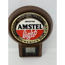 Amstel Light New In Box Vintage Amstel Light Sign & Wall Clock Digital Holland Beer Man Cave