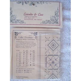 Lavender & Lace Counted Cross Stitch Chart Pattern - Celtic Christmas
