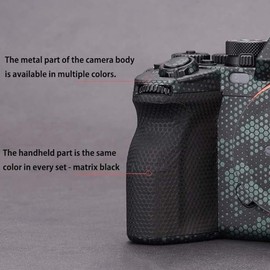 ZZQ&CCF Mebont Anti-Scratch Camera Cover Skin Sticker for Sony Alpha 7 IV/A7M4/A7IV Camera Protector Film Skin Wear Resistance(Metallic Titanium)
