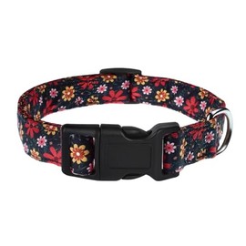 YLrank Dog Collar, Adjustable Dog Collar for Small Medium Large Dogs, Cute Puppy Collar for Boy and Girl Dogs, Cute Design for Boys Girls Male Female Dog Pet Collar(Big Red Floral,XS)