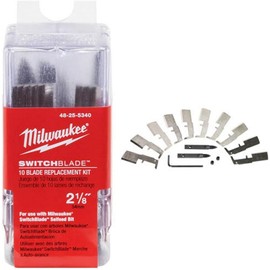 Milwaukee 48-25-5325 Switchblades 10-blade Replacement Kit, 1-1/2"