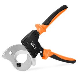 KF CPTEC Cable Cutters - Heavy Duty Ratchet Wire Cutters for Aluminum, Copper, and Multi-core Cables, Maximum Cutting Area 300mm², Ergonomic Design for High-Intensity Use